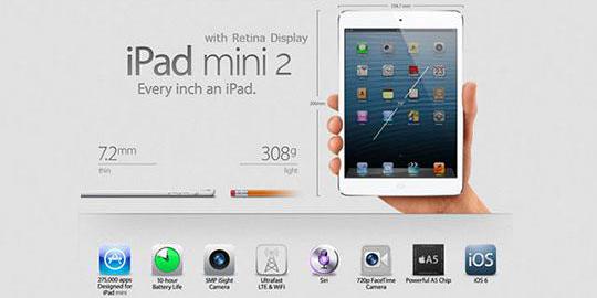 iPad Mini 2 mustahil hadir tahun ini