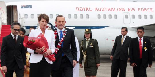 PM Australia, Tony Abbott tiba di Halim