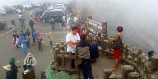 TNI & Polri siaga 24 jam di Gunung Tangkuban Parahu