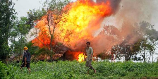 Polisi Myanmar tangkap 44 orang terlibat bentrokan sektarian