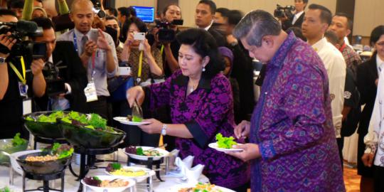Salad, menu makan malam SBY bersama wartawan APEC di Bali