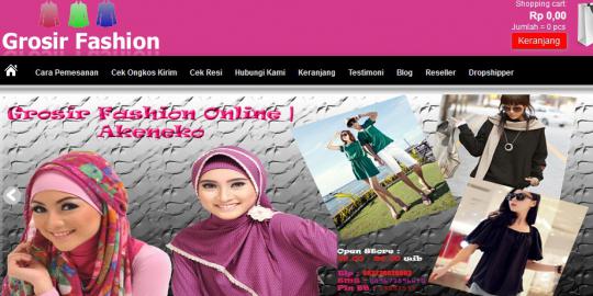 Grosir fashion wanita di Akeneko.com