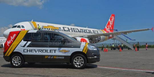 Perkuat brand, Chevrolet dan Air Asia terbang bersama