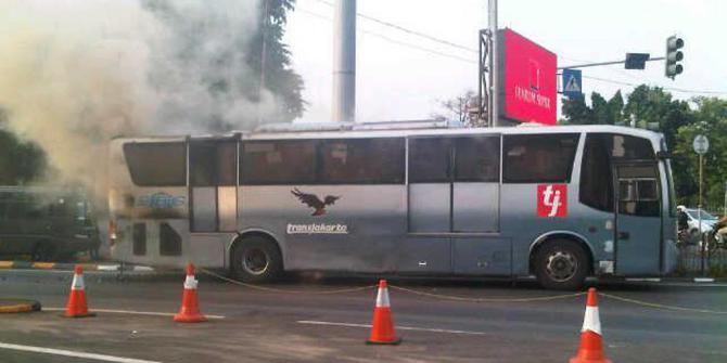 Radiator Bocor Penyebab Transjakarta Terbakar Di Tmii