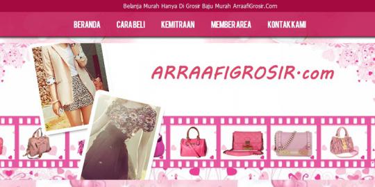 Harga fashion obral di Arrafi Grosir