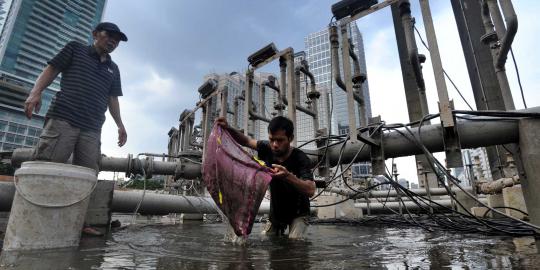 Direnovasi, Bundaran HI menjadi tempat mencari ikan