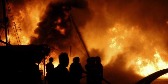 Rumah penduduk di Tamansari terbakar, 23 unit damkar diturunkan