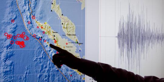 Dini hari, gempa 5,8 SR guncang Aceh