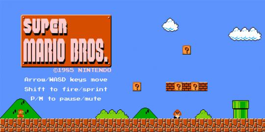 Sekarang Mario Bross bisa dimainkan langsung via browser