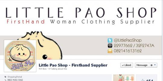 Supplier pertama baju wanita, Little Pao Shop