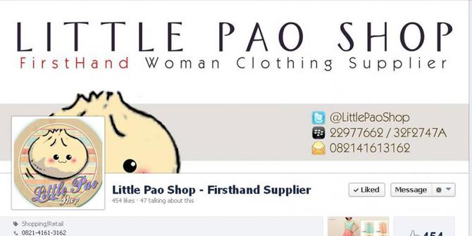 Supplier pertama baju wanita, Little Pao Shop  merdeka.com