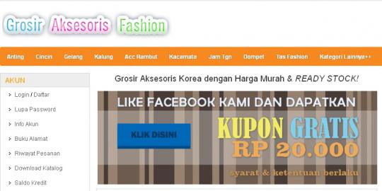 Tetap fashionable dengan aksesoris harga grosir