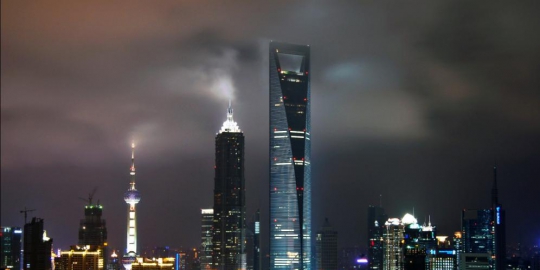 financial center shanghai china
