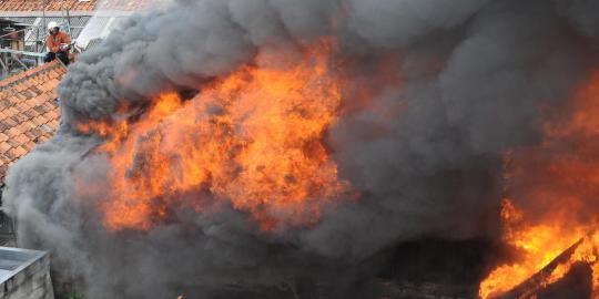 Gedung sekolah SMAN 78 di Jakarta Barat terbakar