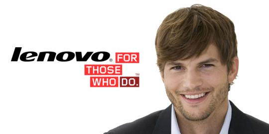 Ashton Kutcher resmi jadi pegawai Lenovo