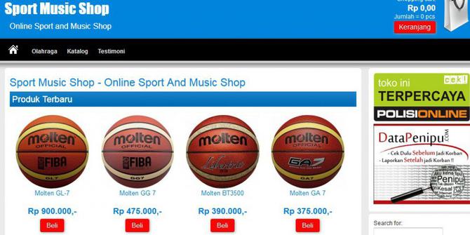 Bola olahraga kini juga tersedia online  merdeka.com
