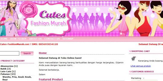 Baju murah di Cutes Fashion Murah