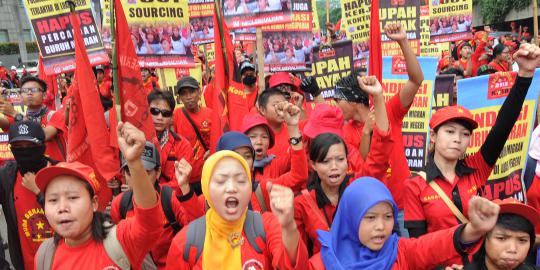 Hari ini, buruh serbu kantor Airin dan Jokowi