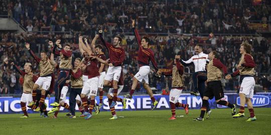 Rekor AS Roma menang 10 kali beruntun