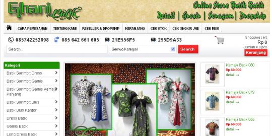 Anda suka batik Pekalongan? Coba ke Ghanibatik.com