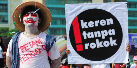 Aksi simpatik anti rokok di Bundaran HI