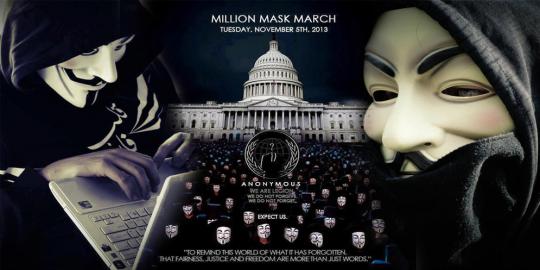 Besok, Anonymous akan penuhi bundaran HI