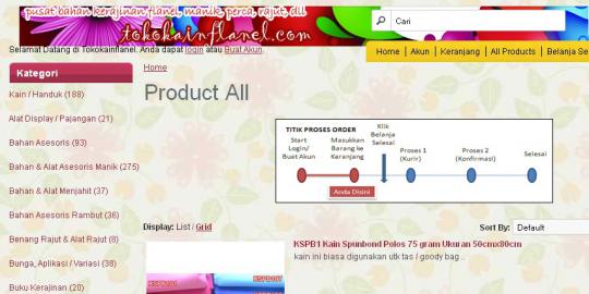 Belanja material craft anti repot ya di TokoKainFlanel.com