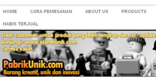 Ingin dapat barang unik? Ke Pabrik Unik aja