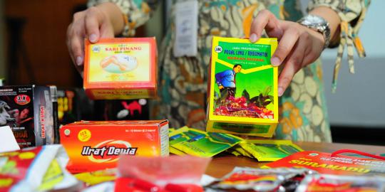 BPOM sita puluhan obat tradisional berbahan kimia ilegal