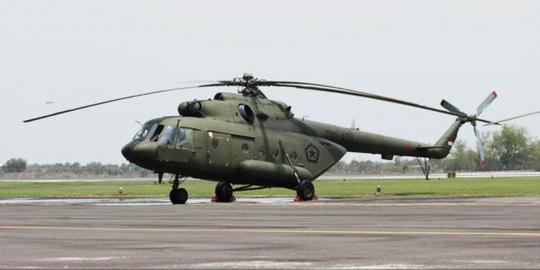 Evakuasi korban kecelakaan heli pakai MI-17 dari Semarang