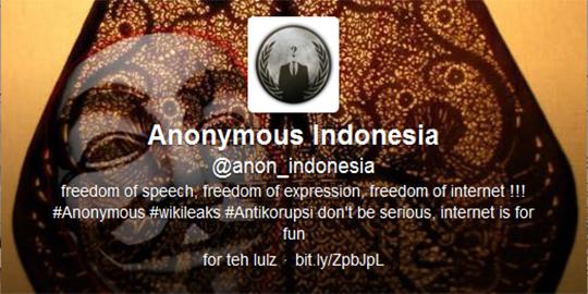 Anonymous Indonesia: Pemerintah kita lembek!