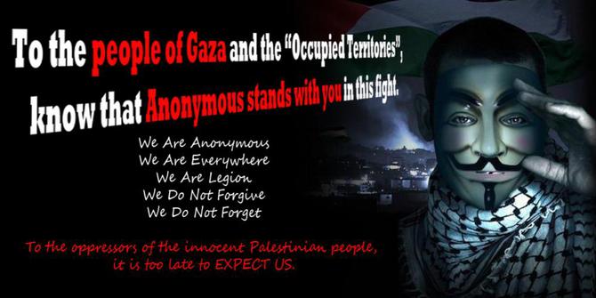 Anonymous serukan boikot terhadap Israel