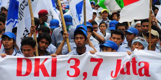 Pusingnya Ahok hadapi buruh terus desak upah Rp 3,7 juta
