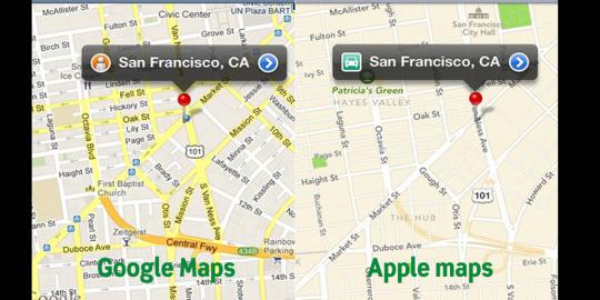 Apple Maps kini mampu kalahkan Google Maps