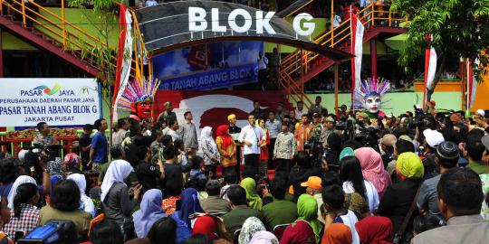 Jokowi yakin promosi Blok G Tanah Abang akan sukses