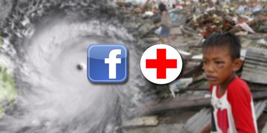 Red Cross - Facebook galang dana untuk bantu korban di Filipina