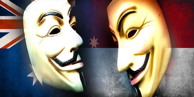 Anonymous Australia mulai lancarkan serangan ke Indonesia