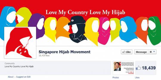 Facebook Singapore Hijab Movement hilang secara misterius