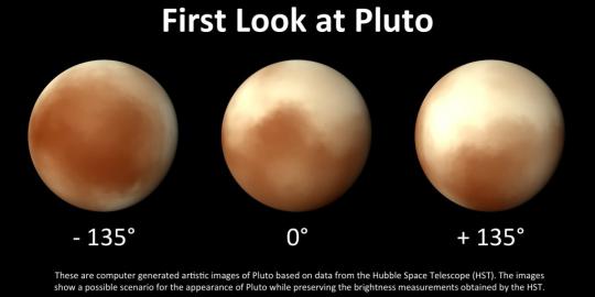 Ini tampak sebenarnya planet Pluto