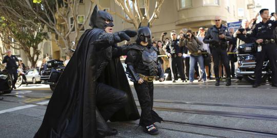 Ketika 'batman cilik' gagalkan aksi perampokan di San Fransisco