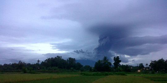 Saat Gunung Merapi meletus tadi pagi