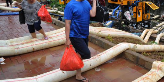 Ahok bingung pompa air di Jakut tak siap hadapi musim penghujan