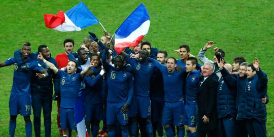 Bekuk Ukraina 3-0, Les Bleus lolos ke Piala Dunia 2014