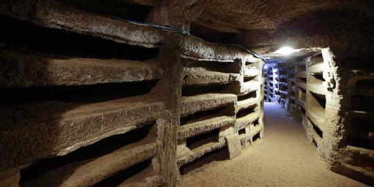 Menengok Katakomba Priscilla, kuburan bawah tanah di Roma