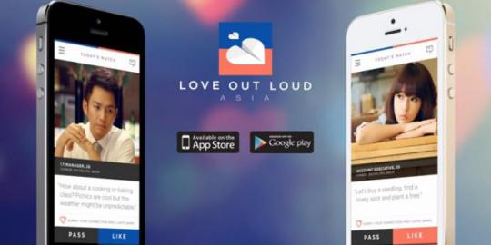 Love Out Loud Asia, aplikasi pencari jodoh