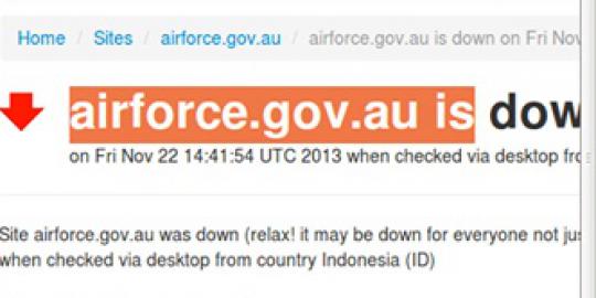 Hacker Indonesia lumpuhkan situs Angkatan Udara Australia