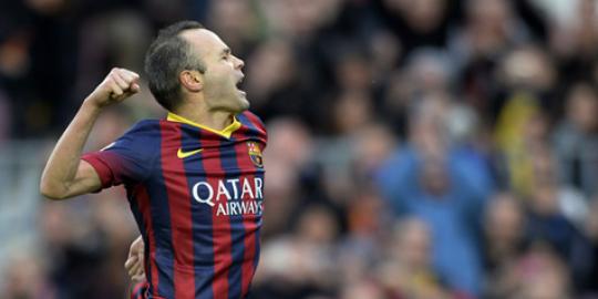 Ditunjuk jadi kapten, Iniesta soroti permainan Barca
