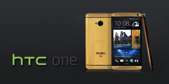 Mengkilatnya HTC One emas