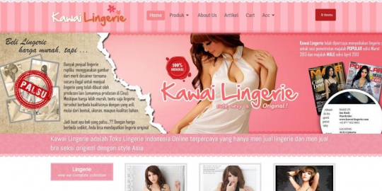ini 7 olshop lingerie yang siap menghangatkan malam anda