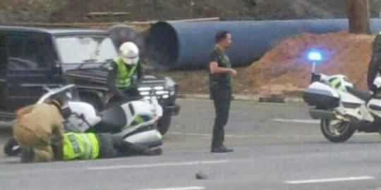 Sultan Brunei atur lalu lintas usai pengawal kecelakaan